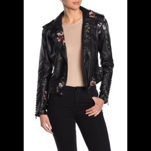 BLANKNYC Faux Leather Jacket Embelished Sz XS